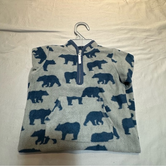 Kyle & Deena - NWT - Cozy Blue and Gray Fleece Baby Bunting bag/Romper - Picture 4 of 4
